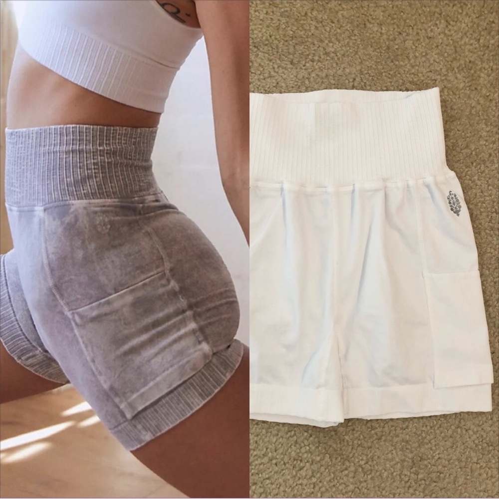 Free People Good Karma Tennis Shorts In White. NWOT! Sz XS/S